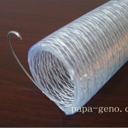 Pvc fiber steel wire composite reinforced hose